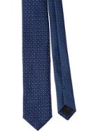 Prada Tie With Jacquard Motifs - Blue