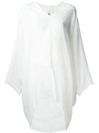 Lost & Found Ria Dunn Sleeve Panel Detail V Neck Dress, Women's, Size: Large, White, Cotton