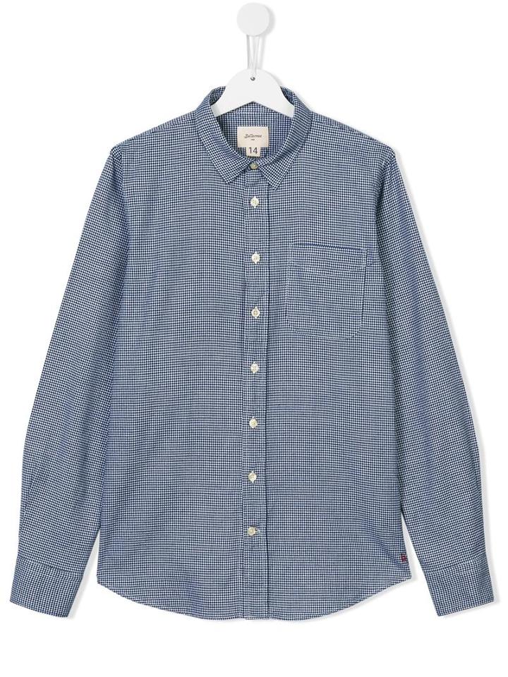Bellerose Kids Checked Shirt, Boy's, Size: 14 Yrs, Blue