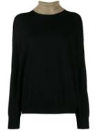 Paco Rabanne Two Tone Jumper - Black