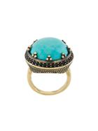 Iosselliani Elegua Turquoise Ring - Metallic