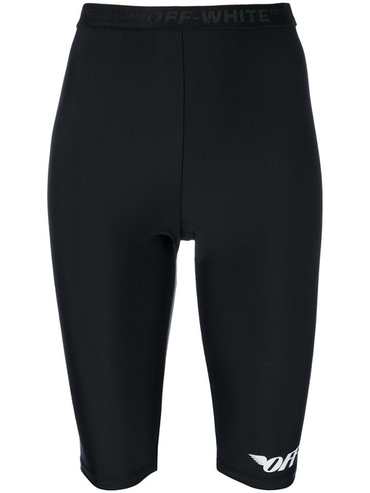 Off-white Cropped Leggings - Black