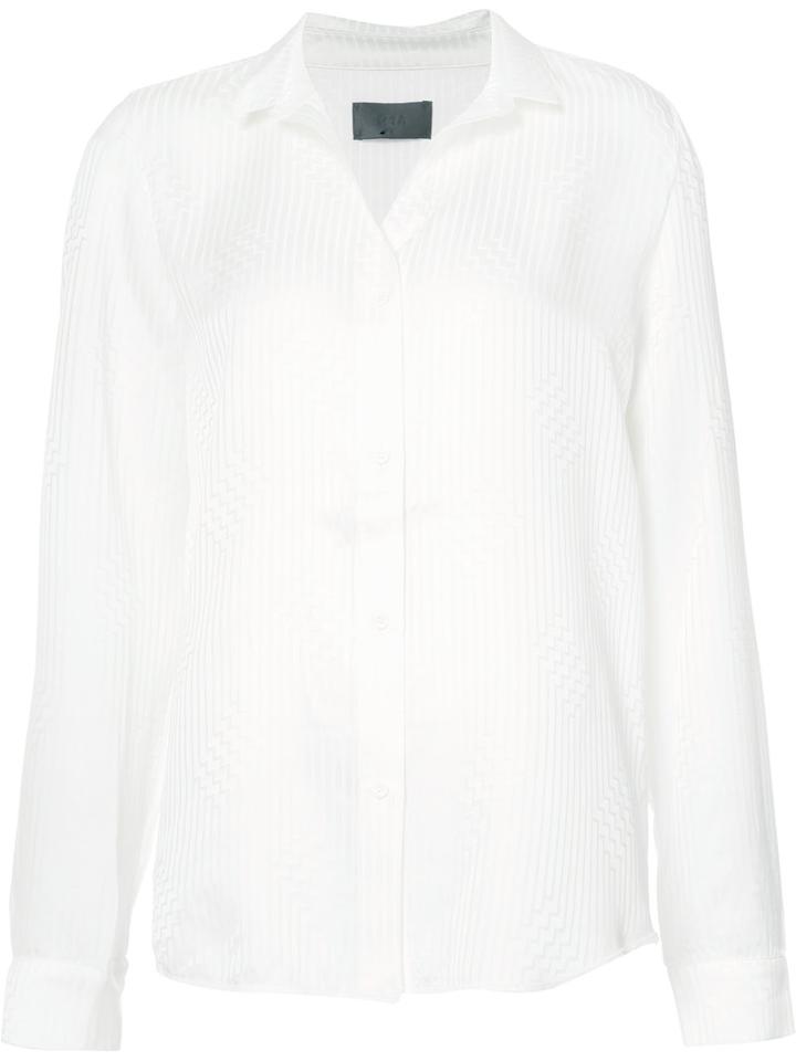 Rta - Loose-fit Shirt - Women - Silk - L, Women's, White, Silk