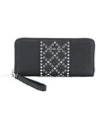 Michael Michael Kors Studded Zip Wallet - Black