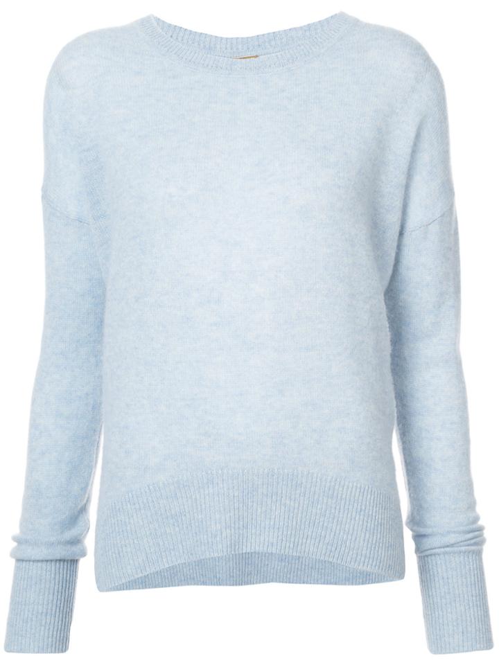 Adam Lippes Brushed Pearl Sweater - Blue