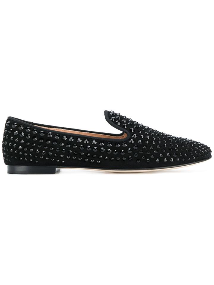 Giuseppe Zanotti Design David Studded Loafers - Black