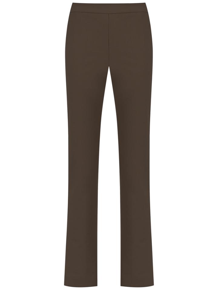 Gloria Coelho High Rise Straight-fit Trousers - Brown