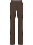 Gloria Coelho High Rise Straight-fit Trousers - Brown