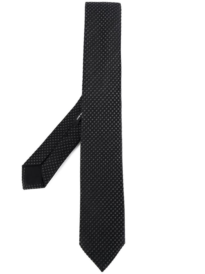 Boss Hugo Boss Woven Polka Dot Tie - Grey