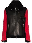 Burberry Bbry Jkt Shrlng Twlg Slvs Lgo Lthr Shrt - Black
