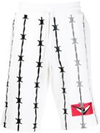 Swatsky Barbed Wire Embroidered Shorts - White
