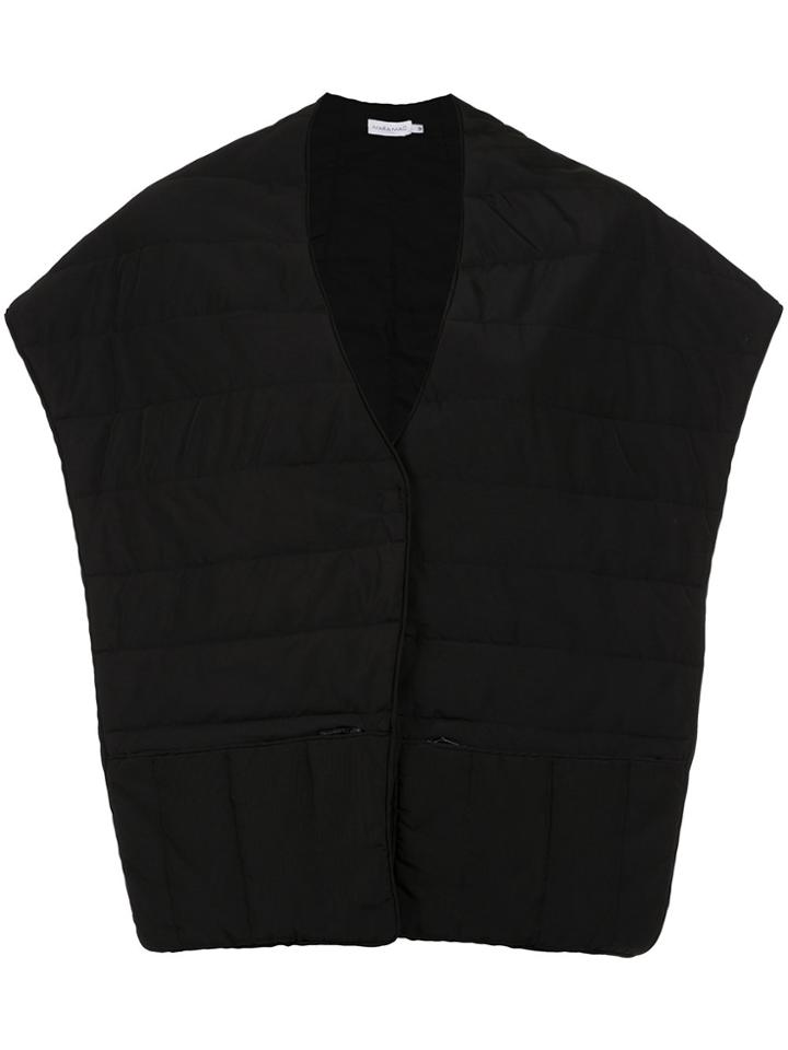 Mara Mac Pockets Stole - Black