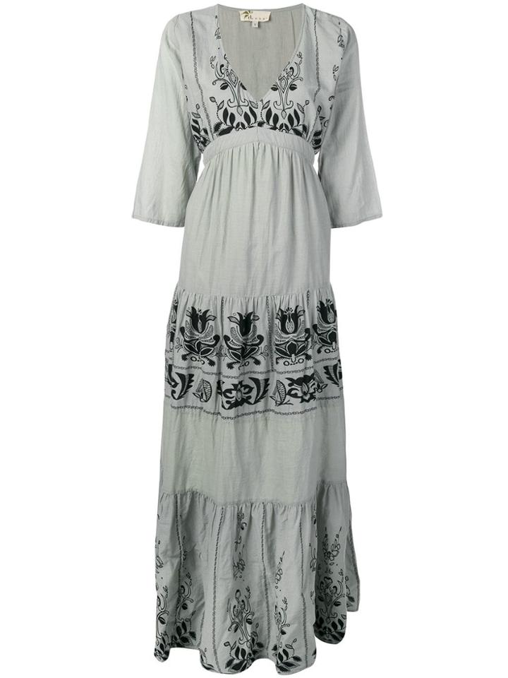 Local Floral Paisley Maxi Dress - Green