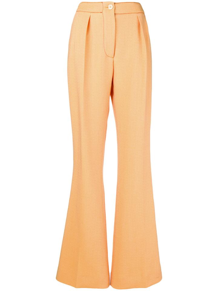 Marni Tailored Straight-fit Trousers - Yellow & Orange