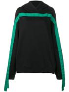 Karl Lagerfeld Loose-fit Tape Hoodie - Black