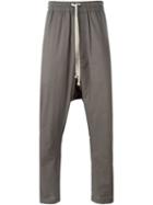 Rick Owens Drop-crotch Trousers, Men's, Size: 48, Grey, Cotton