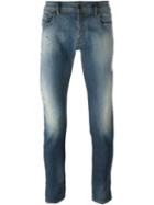 Diesel Distressed Skinny Jeans, Men's, Size: 29, Blue, Cotton/polyester/spandex/elastane