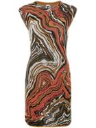 M Missoni Abstract Print Knitted Dress - Brown