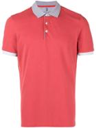 Brunello Cucinelli Contrast Trim Polo Shirt - Red