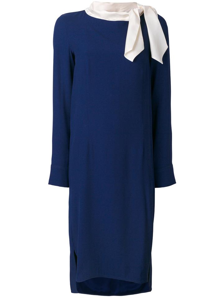 Marni Scarf Tie Shift Dress - Blue