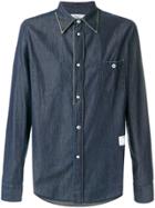 The Editor Button Denim Shirt - Blue