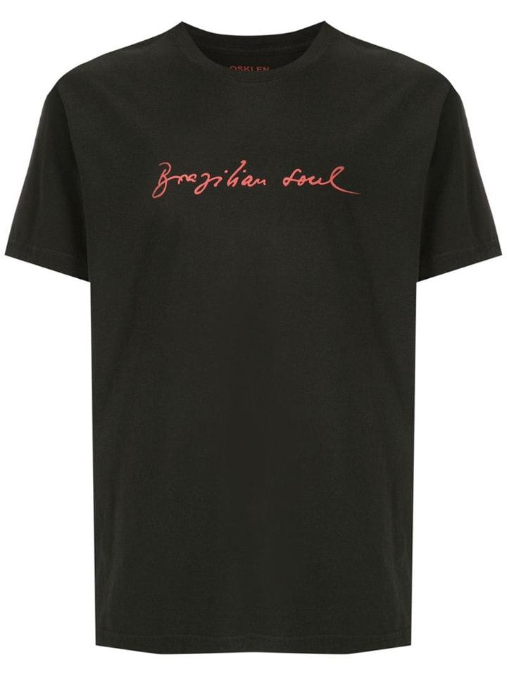 Osklen Brazilian Soul Print T-shirt - Black