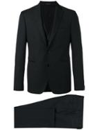 Tagliatore Three Piece Suit, Men's, Size: 52, Black, Cupro/wool