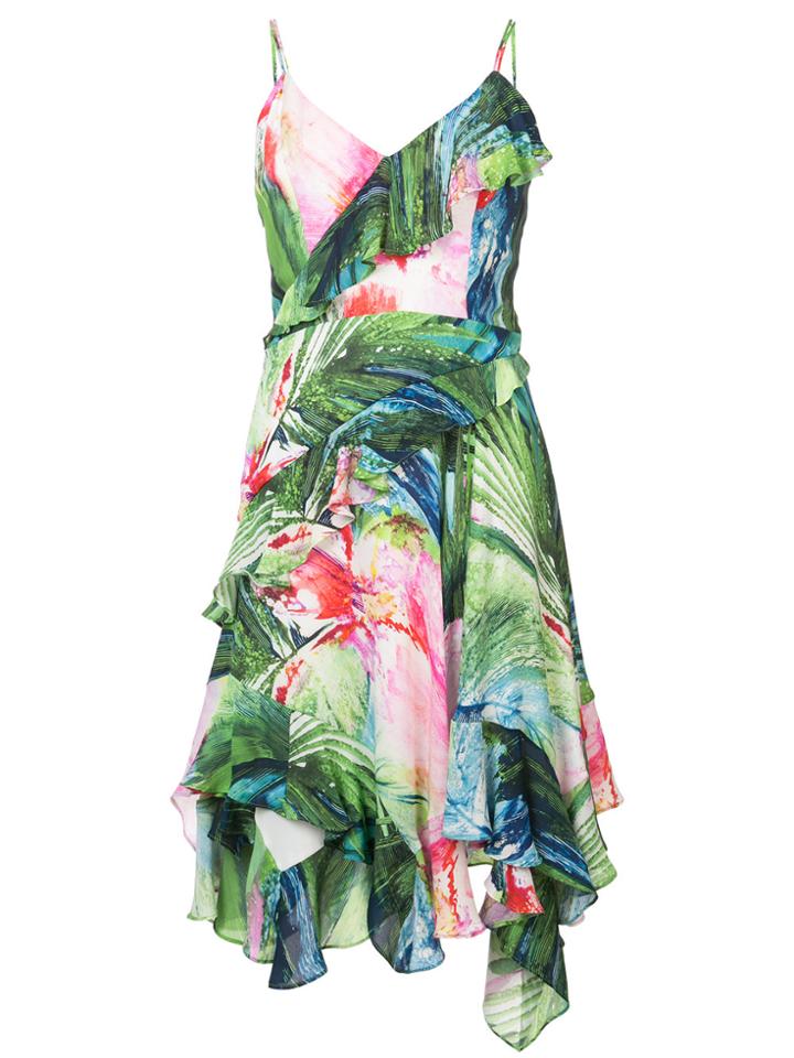 Josie Natori Sunset Palms Slip Dress - Green