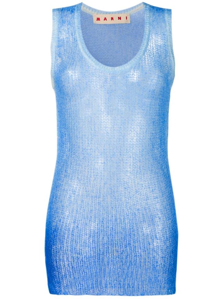 Marni Sweater Tank Top - Blue