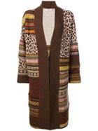 Pringle Of Scotland Patchwork Fair Isle Cardigan - Brown
