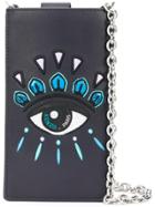 Kenzo Embroidered Eye Cross-body Phone Holder - Blue