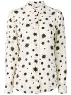 Red Valentino Star Print Silk Shirt - Neutrals