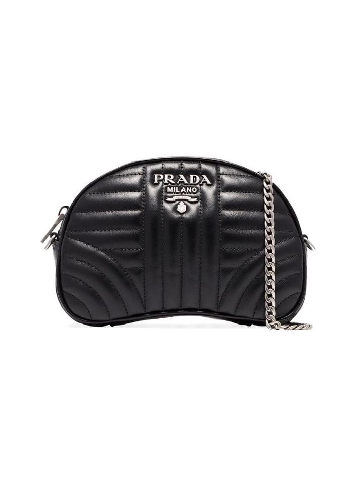 Prada Diagramme Quilted Belt Bag - Black