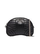 Prada Diagramme Quilted Belt Bag - Black
