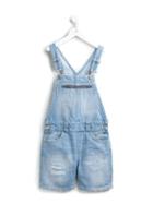 Dondup Kids Denim Dungarees, Girl's, Size: 12 Yrs, Blue
