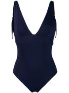 Fisico Open-back Swimsuit - Blue