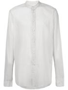 Primordial Is Primitive Band Collar Shirt - White