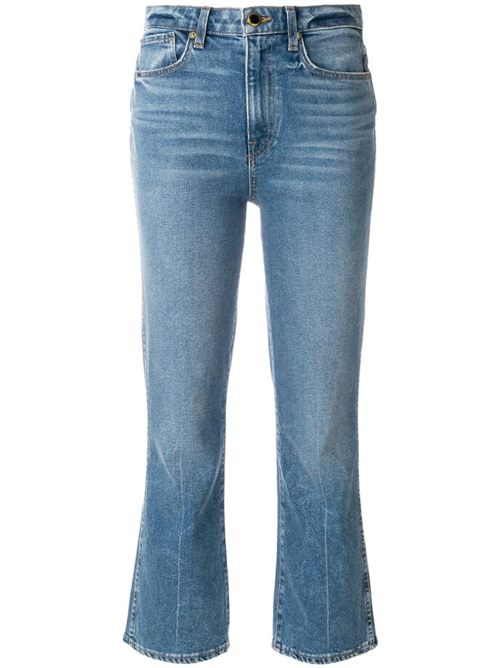 Khaite Benny Kick Flare Jeans - Blue