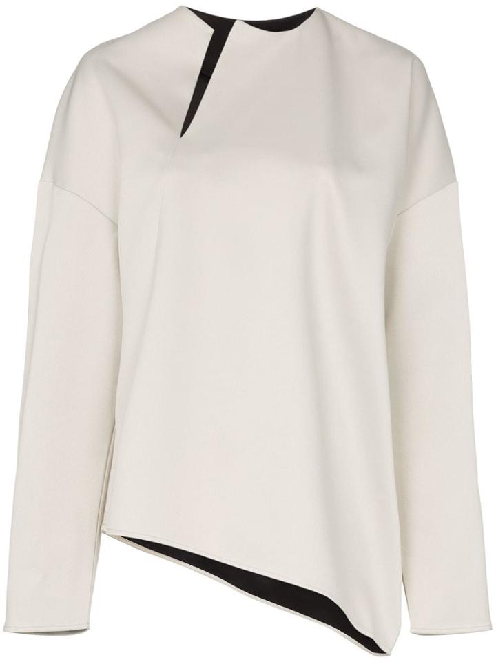 Toteme Montbel Asymmetric Hem Top - Neutrals