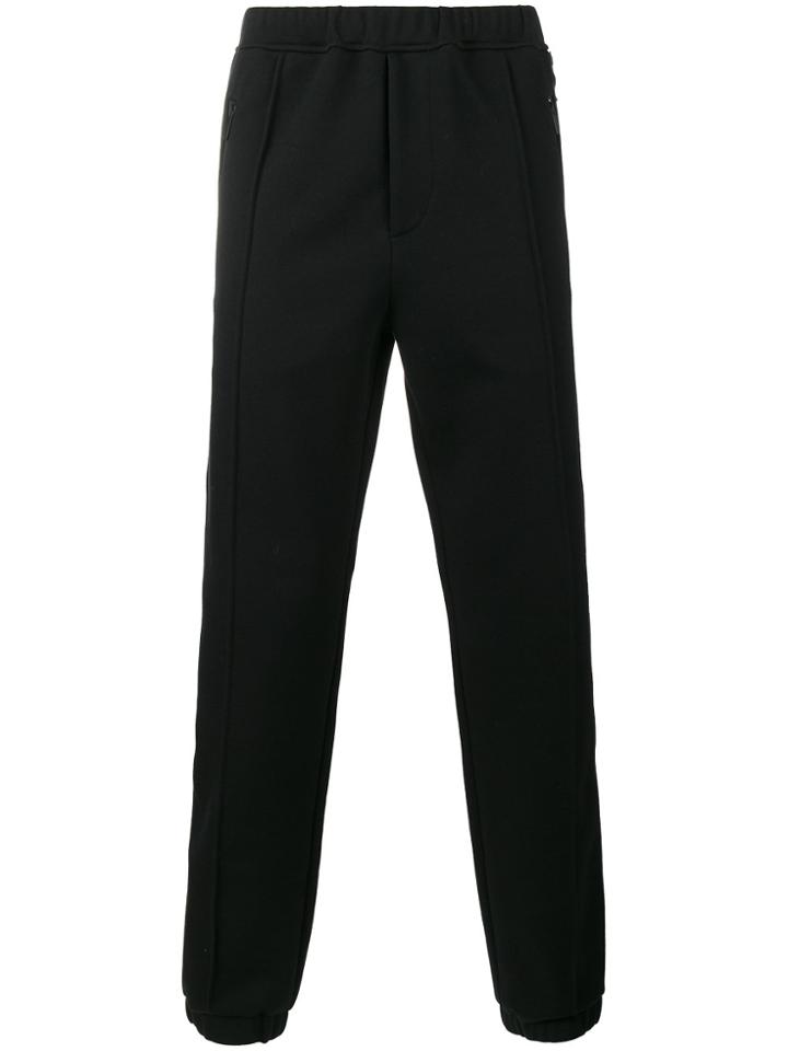 Fendi White Stripe Track Pants - Black