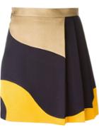 Msgm Pleated Detail Short Skirt