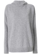 Fine Edge Hooded Sweater - Grey