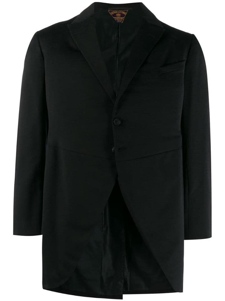 A.n.g.e.l.o. Vintage Cult 1930's Loose Notched Coat - Black