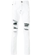 Philipp Plein - Distressed Jeans - Men - Cotton/polyester/spandex/elastane - 33, White, Cotton/polyester/spandex/elastane