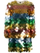 Sara Battaglia Sequin Mini Dress - Pink