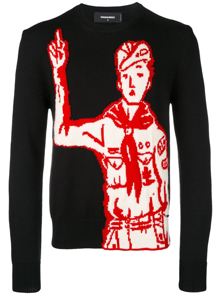 Dsquared2 Boy Scout Jumper - Black