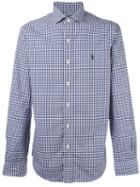 Polo Ralph Lauren Checked Shirt, Men's, Size: Small, Blue, Cotton