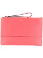 Furla - 'gioia' Bicolour Double Pouch - Women - Calf Leather - One Size, Pink/purple, Calf Leather