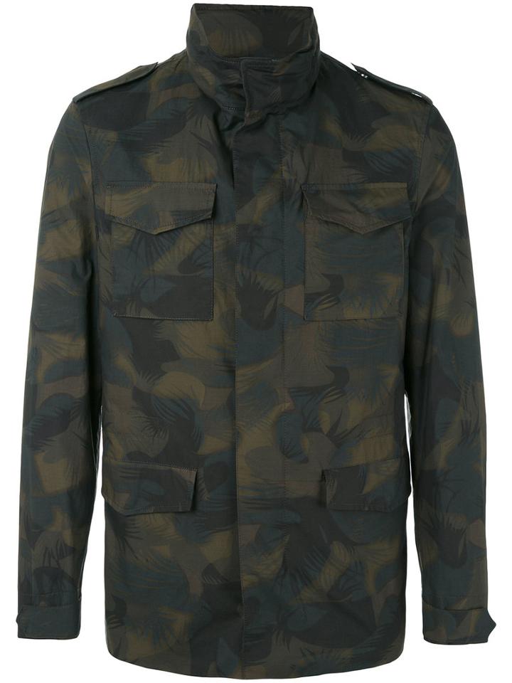 Etro - Camouflage Print Jacket - Men - Cotton/polyester/acetate/cupro - S, Green, Cotton/polyester/acetate/cupro