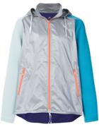 Adidas By Kolor Colour Block Hooded Windbreaker Jacket - Grey